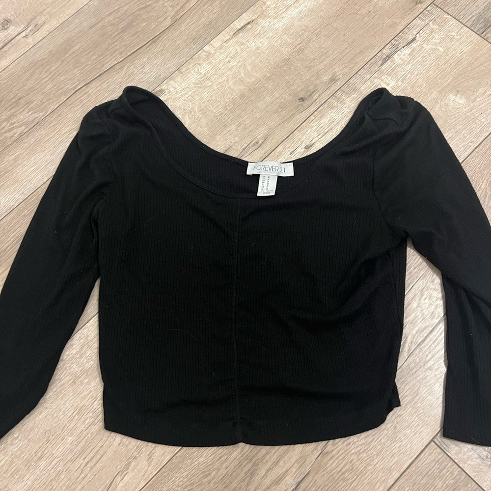Forever 21 Scoop Neck Long Sleeve
